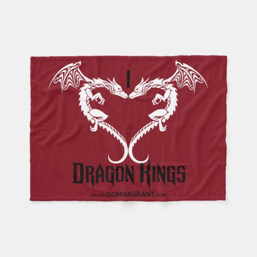 Liebe I Drache-Königdecke Fleecedecke (Vorderseite (Horizontal))