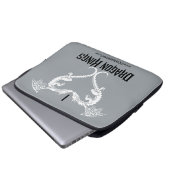 Liebe I Drache-Könige 13" Computerhülse Laptopschutzhülle (Vorne Knopf)