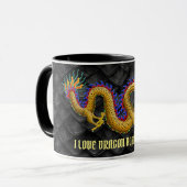 Liebe I Drache-Regatta-Golddrache Tasse (Vorderseite Links)