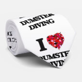 Liebe I Dumster Tauchen Krawatte (Gerollt)