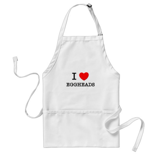 Liebe I Eggheads Schürze (Vorne)