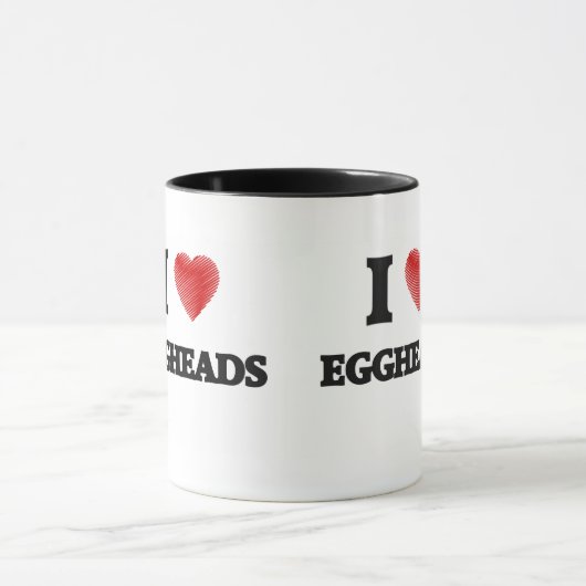 Liebe I EGGHEADS Tasse (Zentrum)