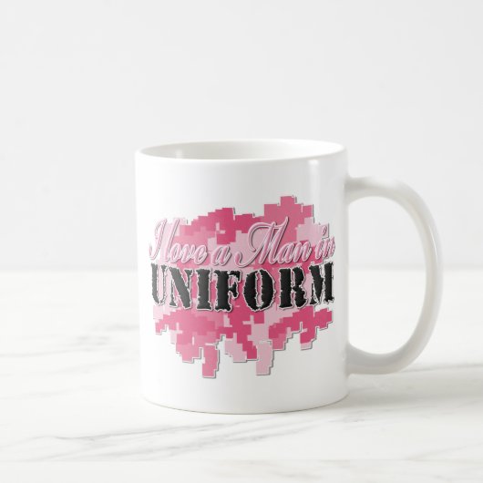 Liebe I ein Mann in der Uniform Kaffeetasse (Rechts)