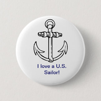 Liebe I ein US-Seemann-Knopf Button