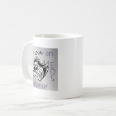Liebe I ein warrior.png Kaffeetasse (Vorderseite Links)