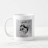 Liebe I ein warrior.png Kaffeetasse (Links)