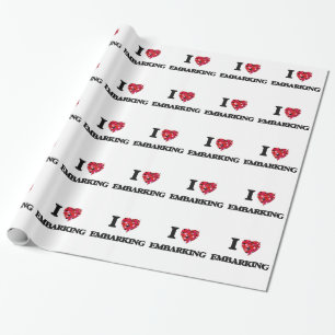 Liebe I EINSCHIFFUNG Geschenkpapier
