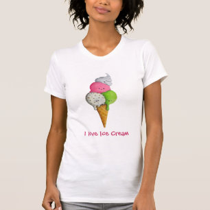 Liebe I Eiscreme T-Shirt