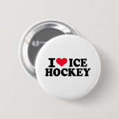 Liebe I Eishockey Button (Vorne & Hinten)