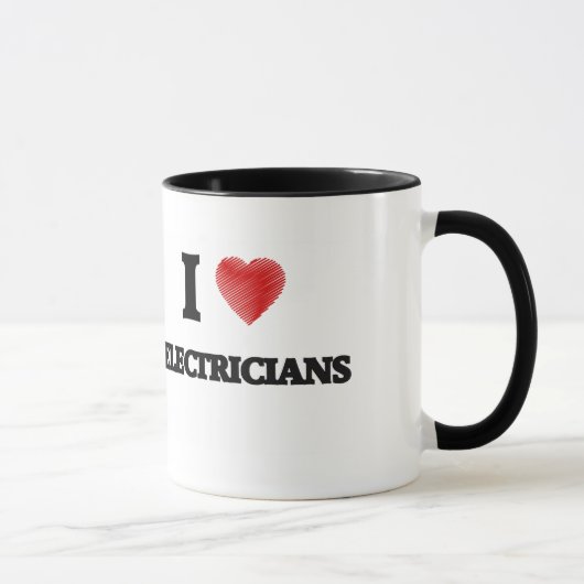 Liebe I ELEKTRIKER Tasse (Rechts)