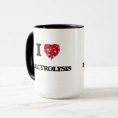 Liebe I ELEKTROLYSE Tasse (Vorderseite Links)