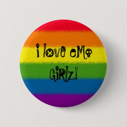 Liebe I eMo GiRlz! Button (Vorderseite)