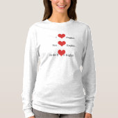 Liebe I englische Grammatik TESOL T-Shirt (Vorderseite)
