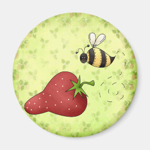 Liebe I Erdbeermagnet Magnet