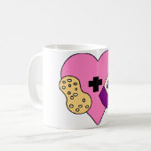 Liebe I Erdnussbutter und Gelee Kaffeetasse (Vorderseite Links)