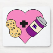 Liebe I Erdnussbutter und Gelee Mousepad (Vorne)