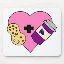 Liebe I Erdnussbutter und Gelee Mousepad