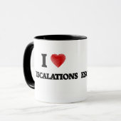 Liebe I ESKALATIONEN Tasse (Vorderseite Links)