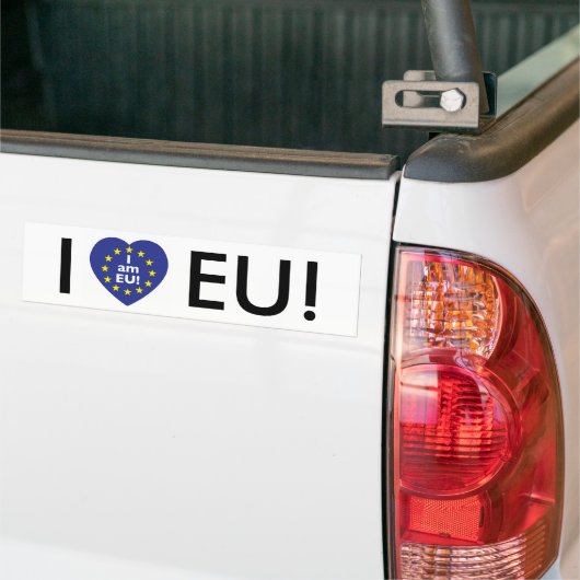 Liebe I EU! Ich bin EU! Auto-Autoaufkleber Autoaufkleber (Auf Lkw)