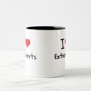 Liebe I Extroverts Zweifarbige Tasse