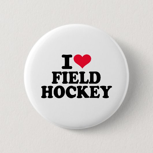Liebe I Feldhockey Button (Vorderseite)