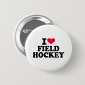 Liebe I Feldhockey Button (Vorne & Hinten)