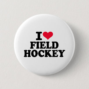 Liebe I Feldhockey Button
