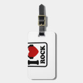 Liebe I Felsen Gepäckanhänger (Vorderseite vertikal)