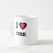 Liebe I Feuer Kaffeetasse (Vorderseite Links)