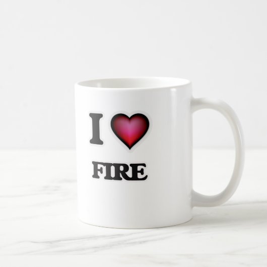 Liebe I Feuer Kaffeetasse (Rechts)