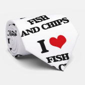 Liebe I Fisch und Krawatte (Gerollt)