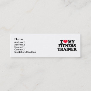 Liebe I Fitness-Trainer Mini Visitenkarte