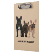 Liebe I französische Bulldoggen Klemmbrett (Links)