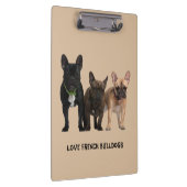 Liebe I französische Bulldoggen Klemmbrett (Rechts)