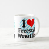 Liebe I Freistil-Wrestling Kaffeetasse (VorderseiteRechts)