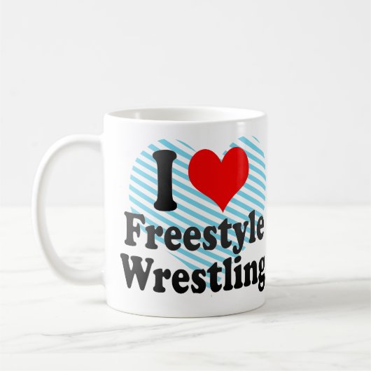 Liebe I Freistil-Wrestling Kaffeetasse (Links)