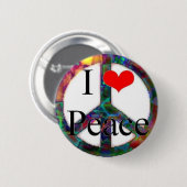 Liebe I Frieden Button (Vorne & Hinten)