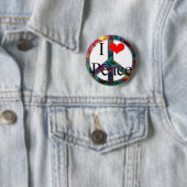 Liebe I Frieden Button (Beispiel)