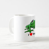 Liebe I Frösche Kaffeetasse (Vorderseite Links)