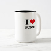 Liebe I Fudge Zweifarbige Tasse (VorderseiteRechts)