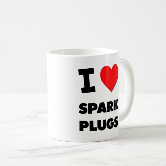 Liebe I Funken-Stecker Kaffeetasse (VorderseiteRechts)