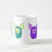 Liebe I Fuzzlings Tasse - Trio von Fuzzlings (Vorderseite Links)