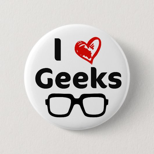 Liebe I Geeks Button (Vorderseite)