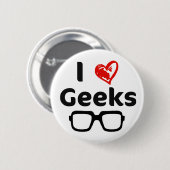 Liebe I Geeks Button (Vorne & Hinten)