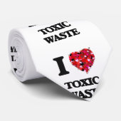 Liebe I giftiger Abfallstoff Krawatte (Gerollt)
