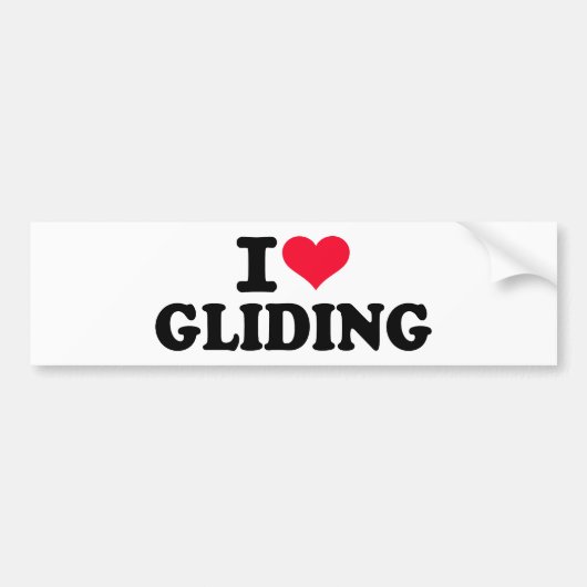 Liebe I Gleiten Autoaufkleber (Vorne)