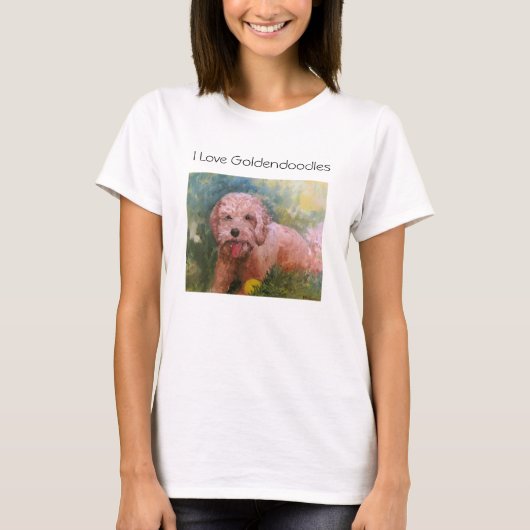 Liebe I Goldendoodles T-Shirt (Vorderseite)