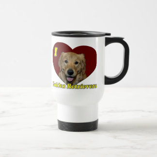 Liebe I goldene Retriever Reisebecher