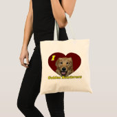 Liebe I goldene Retriever Tragetasche (Vorderseite (Produkt))