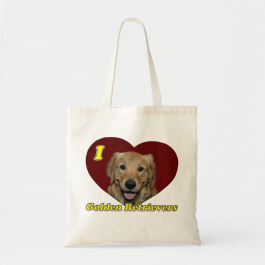 Liebe I goldene Retriever Tragetasche (Vorne)